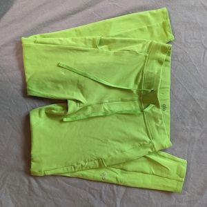 Alo lime green 7/8 High-Waist Checkpoint Legging